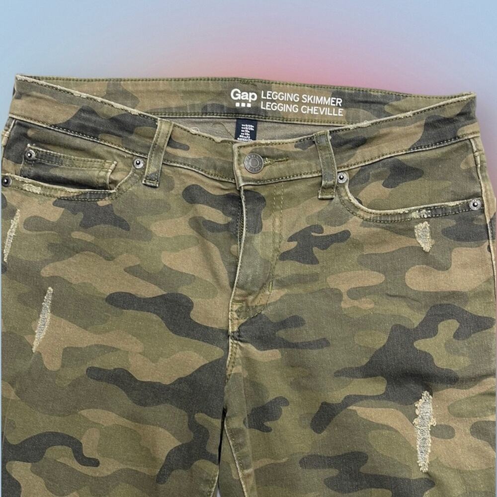 GAP Women’s 6 / 28R CAMOUFLAGE LEGGING SKIMMER Jeans